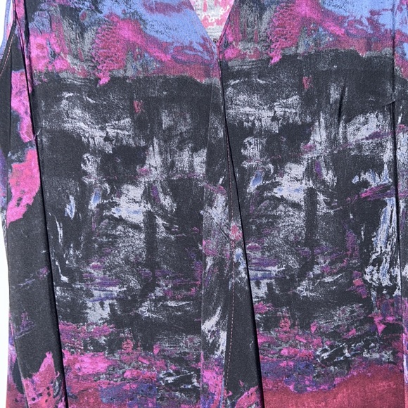 Rachel Roy Asymmetrical Abstract Print Tank - Picture 3 of 7